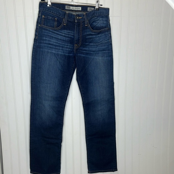 BKE Jake Straight Dark Wash Stretch Jeans Size 32L - Picture 1 of 14